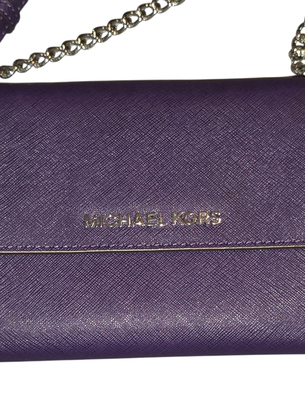 Michael Kors Purple Crossbody Wallet NEW - Picture 2 of 8
